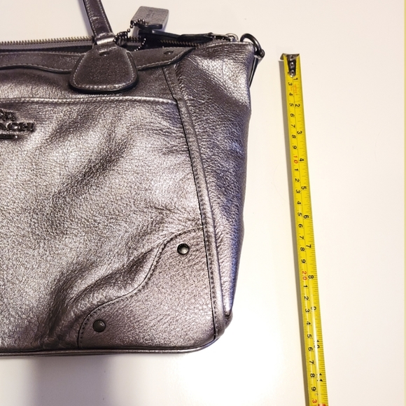 Authentic Coach Rhyder Metallic Satchel - Picture 9 of 9